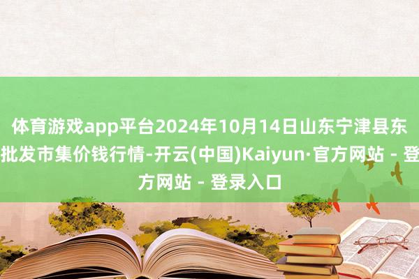 体育游戏app平台2024年10月14日山东宁津县东崔蔬菜批发市集价钱行情-开云(中国)Kaiyun·官方网站 - 登录入口